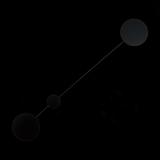 Бра 145*24 см, 10W 3000K ST LUCE TONDO SL6006.401.02 Черный