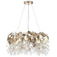 Люстра *60*63,5-133,5 см, 8*E14*40W, Odeon Light COINS 5104/8, золотистый/стекло