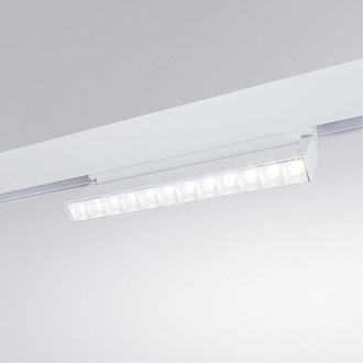 Трековый светильник 21,9*2,2 см, 1*LED*12W, 4000К, Arte lamp Linea Белый A4668PL-1WH