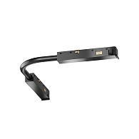 Коннектор питания шарнирный Exility X, черный 24*1*1 см, Maytoni Technical  TRA239CS-42B, Черный