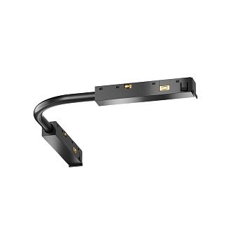 Коннектор питания шарнирный Exility X, черный 24*1*1 см, Maytoni Technical  TRA239CS-42B, Черный