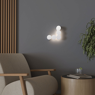 Бра 16 см, 6W, 3000K, Elektrostandard Brioni LED 40131/LED, белый