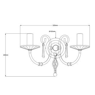 Бра Elstead Interior, Арт. AG2-AGED-BRASS