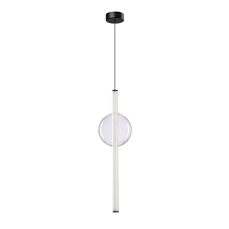 Светильник подвесной 16*60 см, 1 LED*12W, 3500 К, Arte Lamp Rigla A6839SP-12CL, Черный