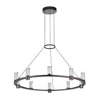 Подвесной светильник *65*200- см, 8*LED*45W, 3000K, Odeon Light Defance 7143/70L, черный