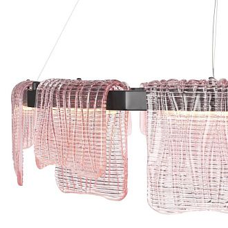 Подвесная люстра 80*150 см, 1*LED*66W, 4000K, ST-Luce Voile SL6021.403.66, черный
