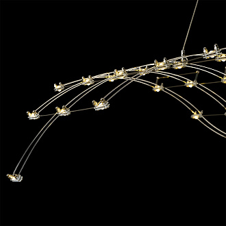 Подвесной светильник 100*LED*45W, 3000К, 4050lm Odeon Light Welkin 7057/45L, хром