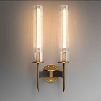 Бра Alouette 2 58*25*58 см, 2*E27*40W, ImperiumLoft BULRASH01, Латунь, Чёрный