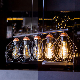 Филаментная светодиодная лампа ST64 8W 3300K E27 (тонированная) BLE2717 Elektrostandard