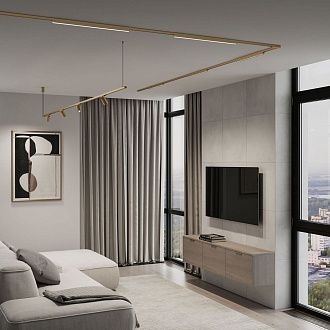 Brass Line Трековый светильник 10W 4000K латунь 85528/01 Elektrostandard Line Magnetic 4690389218736, a071847