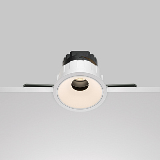 Встраиваемый светильник 8,3*7 см, LED*10W, 4000 К, Wise DL057-10W4K-W Maytoni Downlight, Белый, вр 7,8 см