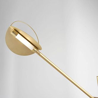 Торшер BOLIA LEAVES Brass 169*98*169 см, 1*LED*4W, ImperiumLoft 41.212, Белый, Золотистый