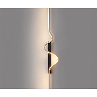 Бра 80 см, 18W, 3000K Kink Light Скади KIN08418A-80R,19-33 черный/золото
