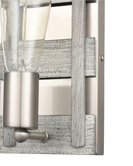 Бра 12*13*23 см, 1*E27 античный серый Vele Luce Shield VL6385W01