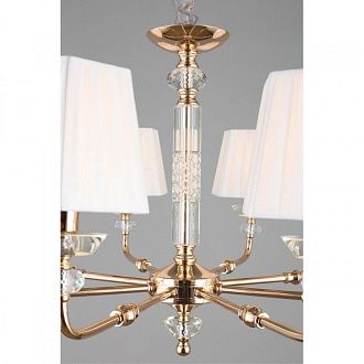 Подвесная люстра 80*70-140 см, 8*E14, 40W, Aployt Silvian APL.719.03.08, золотой