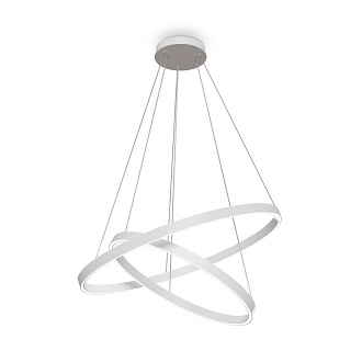 Подвесная люстра 80*80*134 см, LED, 82W, 3000К-4000К, Maytoni Rim MOD058PL-L74WK белый