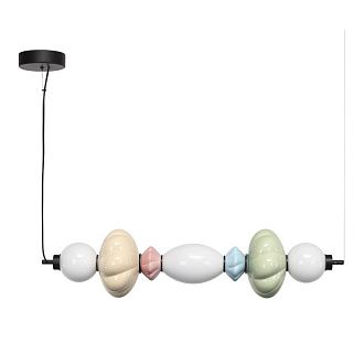 Подвесной светильник 90*20*-200 см, 1*LED, 24W, 3000K, ST-Luce Florentini SL6134.443.01, черный