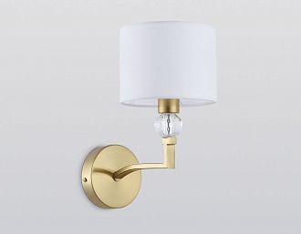 Бра с абажуром и хрусталем 22*14*25- см, 1*E14*40W, K, Ambrella Light High Light LH71135, латунь