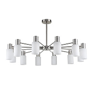Люстра потолочная 95*49 см, 12*E14 Lumion MAVE 8099/12C никель, белый