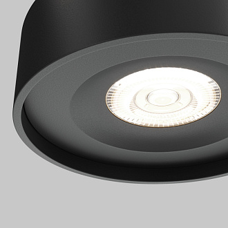Встраиваемый светильник 10/6 см, LED*11W*4000К, IP20, 600Lm Maytoni Technical Planet, Черный DL035-2-L6B4K, вр 5,5 см