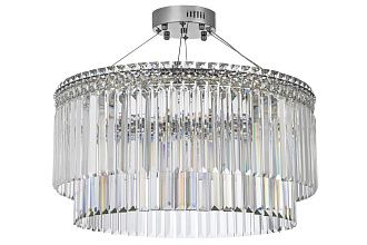 Люстра подвесная *60*30 см, Led лента*LED*68W, 3000/6000K, Arti Lampadari Ovindoli Gold Ovindoli L 1.5.60.101 N, Никель