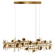 Подвесная люстра 120 см, Loft IT Escama 10396/1200R, золото
