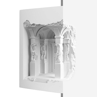 Гипсовый светильник 30 см, Loft IT Antique 10355B, белый