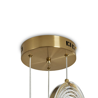 Светильник 29 см, 24W, 3000K, Freya Lolli FR6139PL-L24BS, латунь