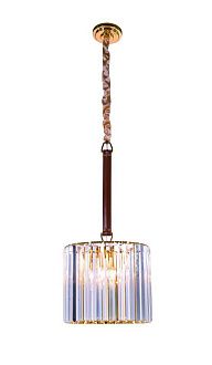 Люстра Ø350 x H300 (1000), мм, 5*40W (200W), GOLD+CLEAR (Золото + Прозрачный Хрусталь) NewRgy 5797E/5A GOLD+CLEAR