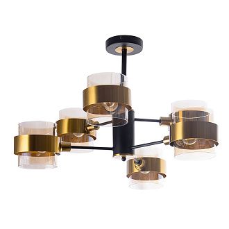Люстра 42*68 см, 6*E14, 40W, Arte Lamp Carlo A8205SP-6BK, Черный