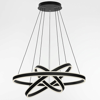 Люстра 80*120 см LED*195 W, 3000 / 5500 К Citilux Дуэт Черный CL719681