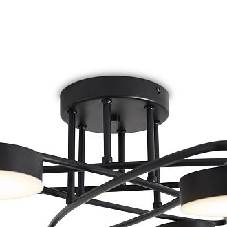 Люстра 60*60*-19 см, *LED*36W, 3000K, Freya  FR6155CL-L36B, Черный
