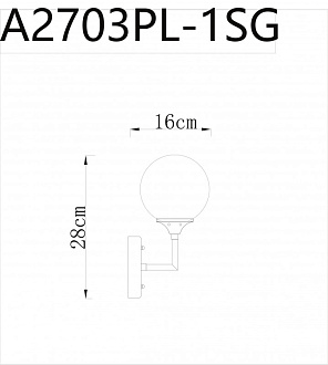 Бра Arte Lamp Marco A2703AP-1SG, золото