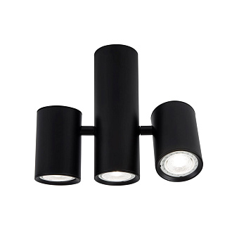 Светильник 21*6*18 см, GU10 3xGU10W, , Черный LED4U L2234-180 BK