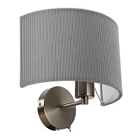 Настенное бра Arte Lamp Mallorca A1021AP-1SS, матовый никель