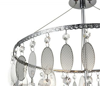 Подвесная люстра Vele Luce Grace VL4093P03, диаметр 38 см, хром