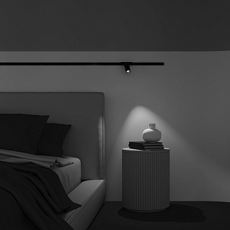 Светильник 4 см, 12W, 3000K, Maytoni Focus LED TR103-1-12W3K-M-B, черный