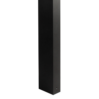 Уличный светильник Favourite Slender 3037-1T, L84*W42*H600, каркас черного матового цвета, стеклянный отражатель белого цвета, IP65