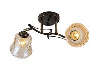 Люстра L440 x W200 x H230, мм, 2*40W (80W), BRONZE+BLACK(Бронза+Чёрный) Rilon 06474/2 BRONZE+BLACK