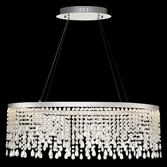 Люстра подвесная 80*35 см, 37W 3000K/4000K/6000K ST LUCE VEGA SL6201.103.37 Серебристый