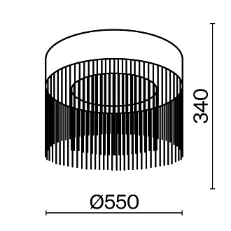 Потолочный светильник  35 см, LED 18W, 3000К, Золото Maytoni Imaginary MOD190CL-L18G3K