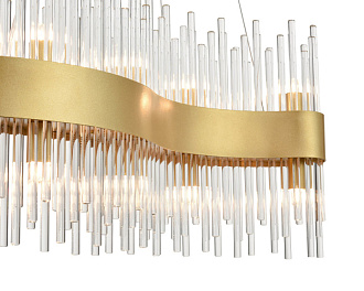 Подвесной светильник 18*60*100 см, 10*G9 золото Vele Luce Kronos VL3244P10