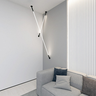 Светильник 30 см, 52W, 3000K, Denkirs Flex DK7503-BK, черный