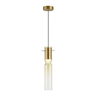 Подвес 6*6*120 см, 1 LED*5W, 3000 К, Odeon Light Scrow, золотой 5058/5LA