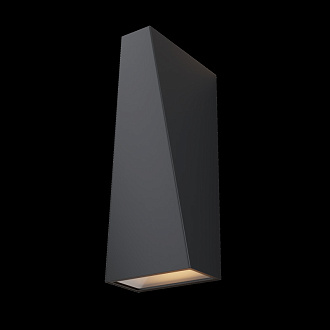 Уличный настенный светодиодный светильник Maytoni Times Square O580WL-L6B черный