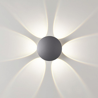 Уличный LED настенный светильник Novotech Calle 358463, 6W LED, 4000K, темно-серый