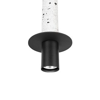 Подвесной светильник *13*43 см, 1*LED*7W, 4000K, Loft It Lava 10361B, Черный, белый