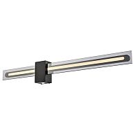 Настенный светильник 80 см, 10W, 3000K, Wertmark Kurt WE434.08.021, черный