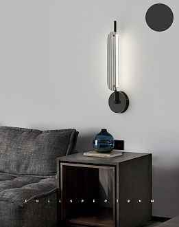 Светильник DZN-13468 ЧЕРНЫЙ+ЗОЛОТО  D100/H380/1/LED/6W/3000K