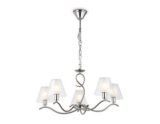 Подвесная люстра **79- см, 5*E14*40W, K, Ambrella Light High Light LH57081, никель